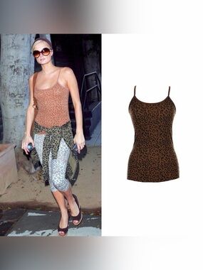 Leopard Print Tank Top As Seen On Paris Hilton